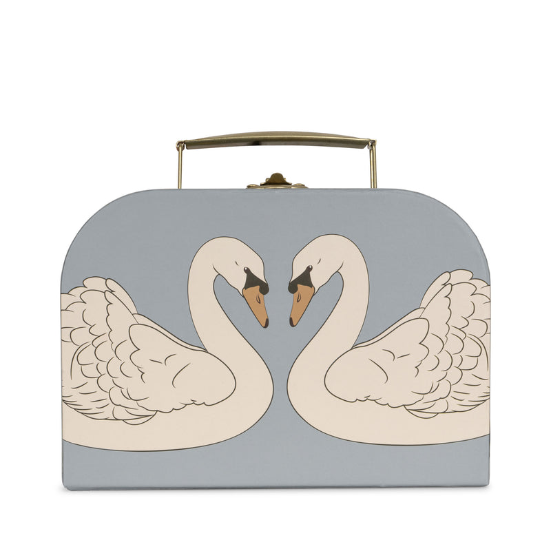 konges 2 pack suitcase - swan