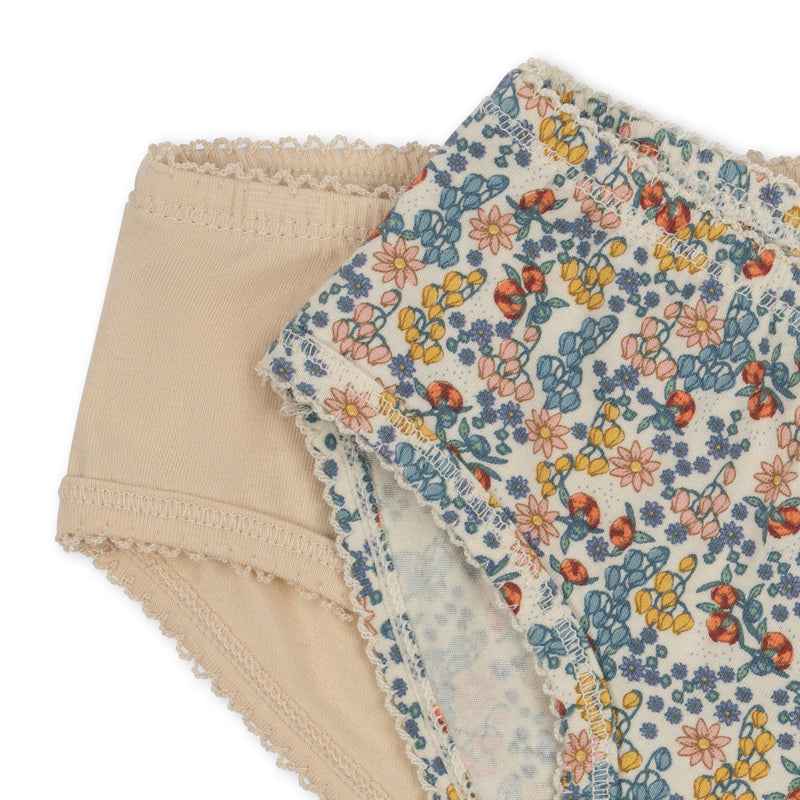 konges 2 pack underwear - fleur/sand