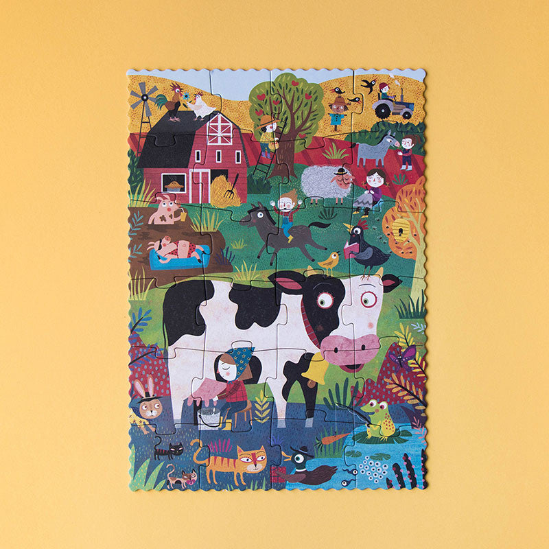londji pocket puzzle - my little farm